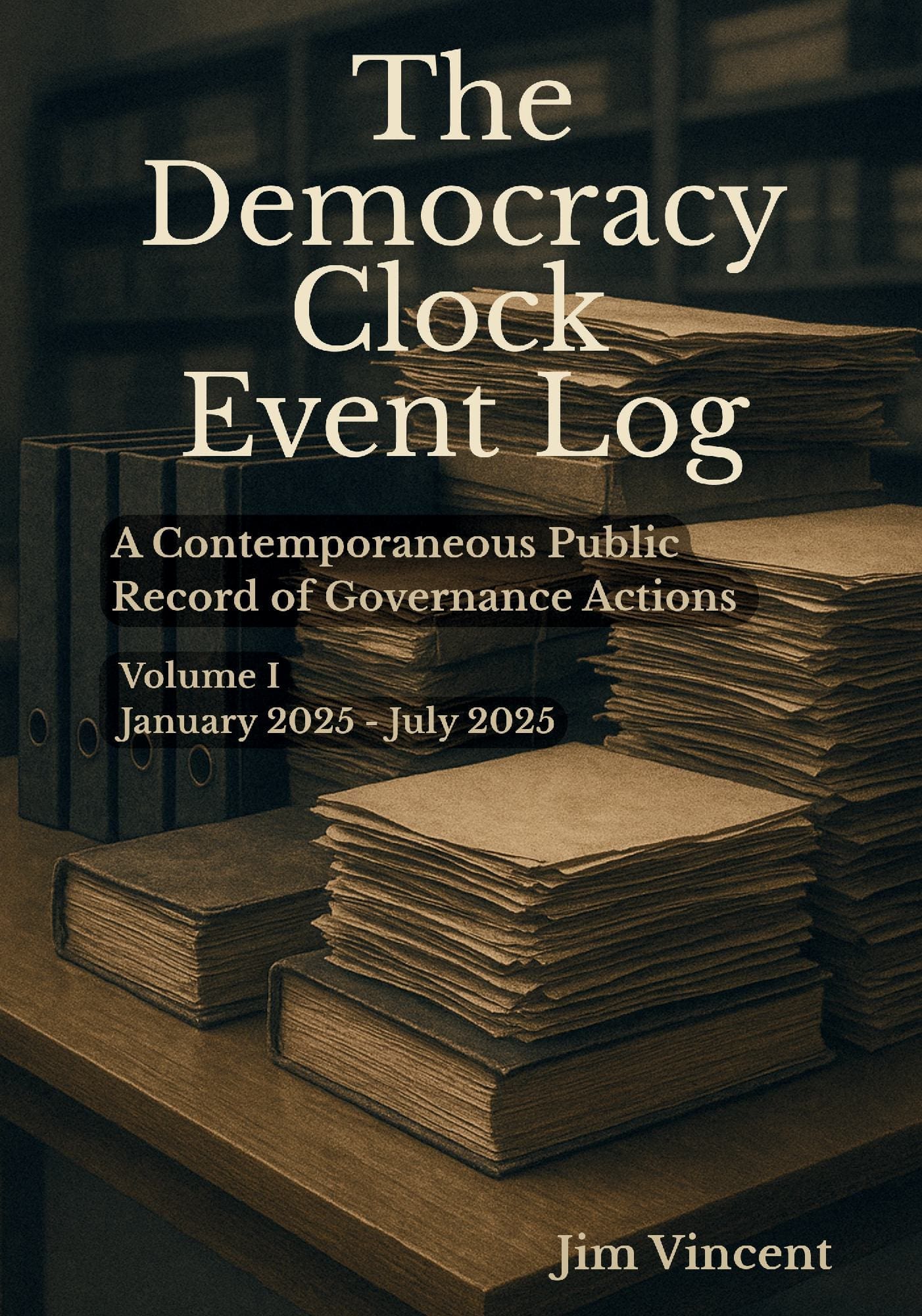The Democracy Clock Event Log, Volume I